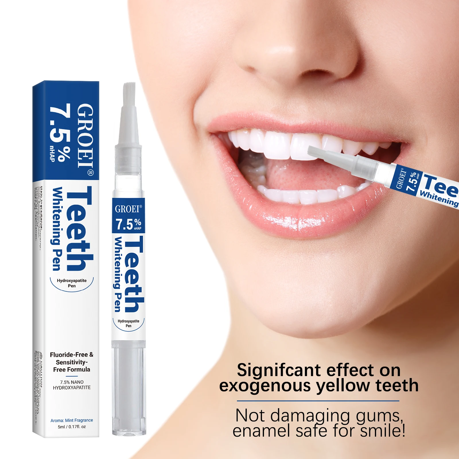 Teeth Whitening Diy - Hydroxyapatite Tand Whitening Pen Oogverblindende Witte