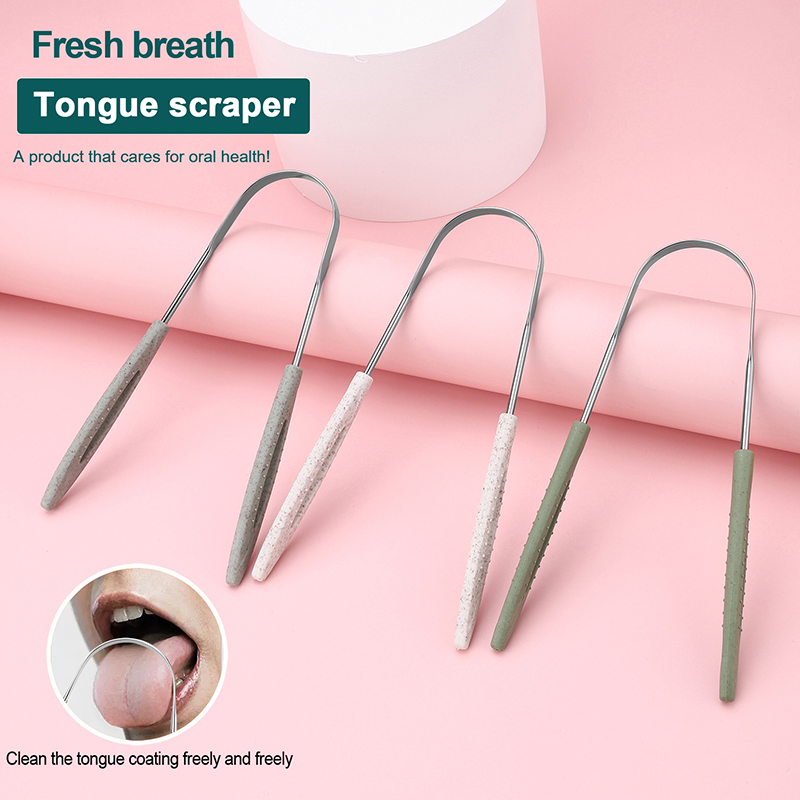 Tongue Scraper Metal - & 1Pc Rvs Tongschraper Frisse Adem