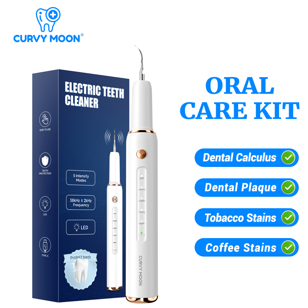 Teeth Whitening Uv - CURVY MOON T4 Draagbare ultrasone elektrische