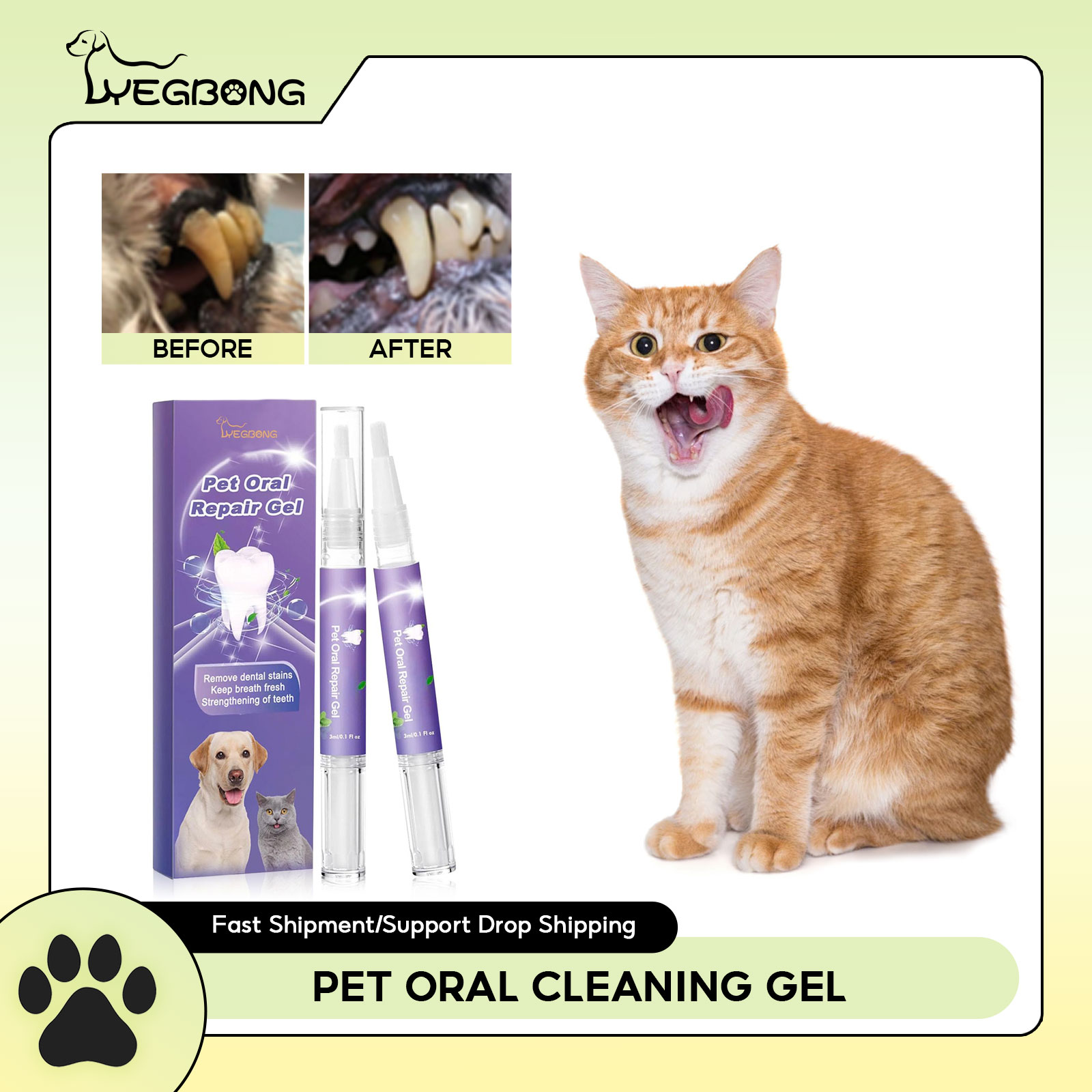 Teeth Whitening Diy - Huisdier Orale Reparatie Gel Puppy Tandsteen