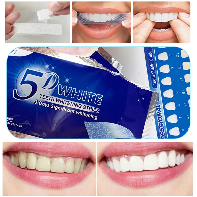 Teeth Whitening Diy - 1-12 Stuks 5D Whitening Tanden Stickers