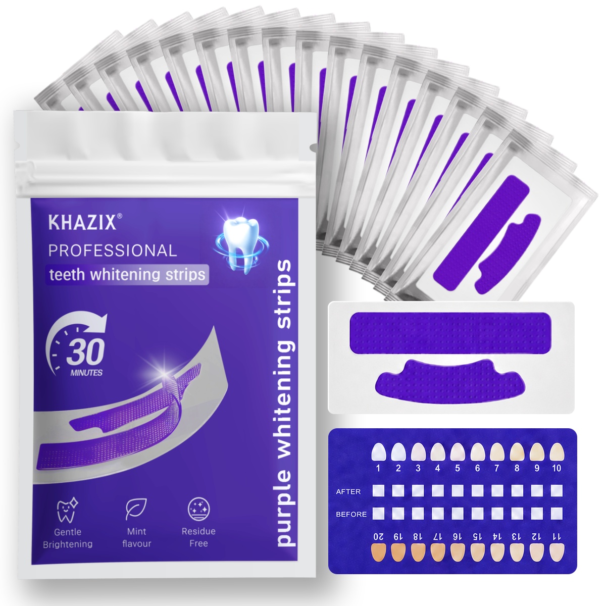 Teeth Whitening Retainer - 7 stuks tandenbleekstrips voor een witter