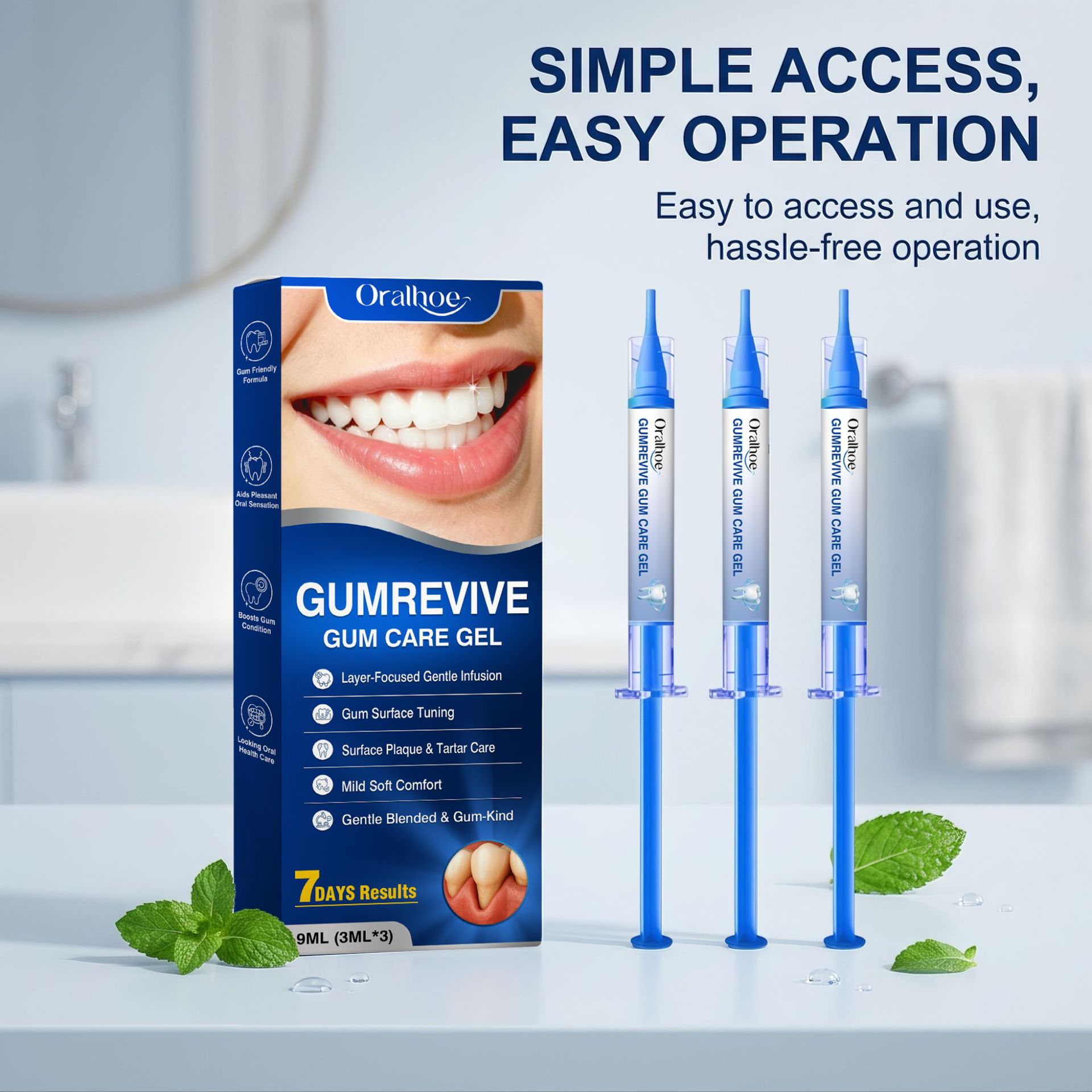 Teeth Whitening Groupon - Mondverzorgingsgel 3-delige tandvleesreinigingsset, zachte tand- en