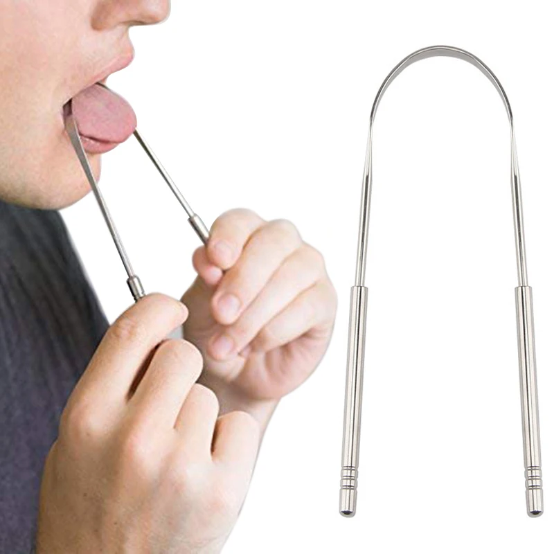 Tongschraperreiniger voor volw - Tongue Scraper Metal recensie en prijs