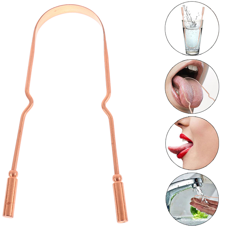 1Pc Zuiver Koper Tongschraper  - Tongue Scraper Metal recensie en prijs