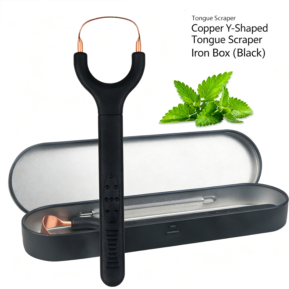 Y-vormige tongenkrabber van pu - Tongue Scraper Metal recensie en prijs