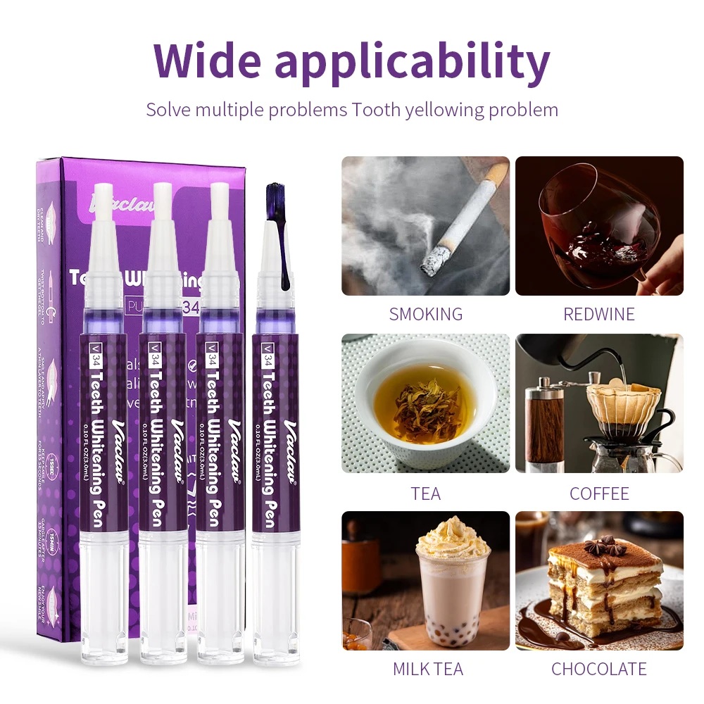Vaclav V34 paarse tandbleekgel - Teeth Whitening Diy recensie en prijs